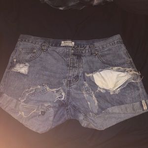 ONE by one teaspoon distressed denim